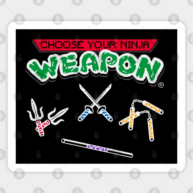 Choose Your Ninja Weapon Sticker by Getsousa